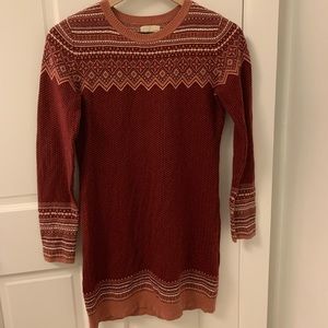 Nordic sweater dress